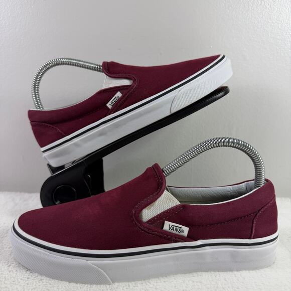 Vans SK8 Maroon Perforated Slip-On Shoes Men’s 6.5 / Women’s 8 - Picture 1 of 8